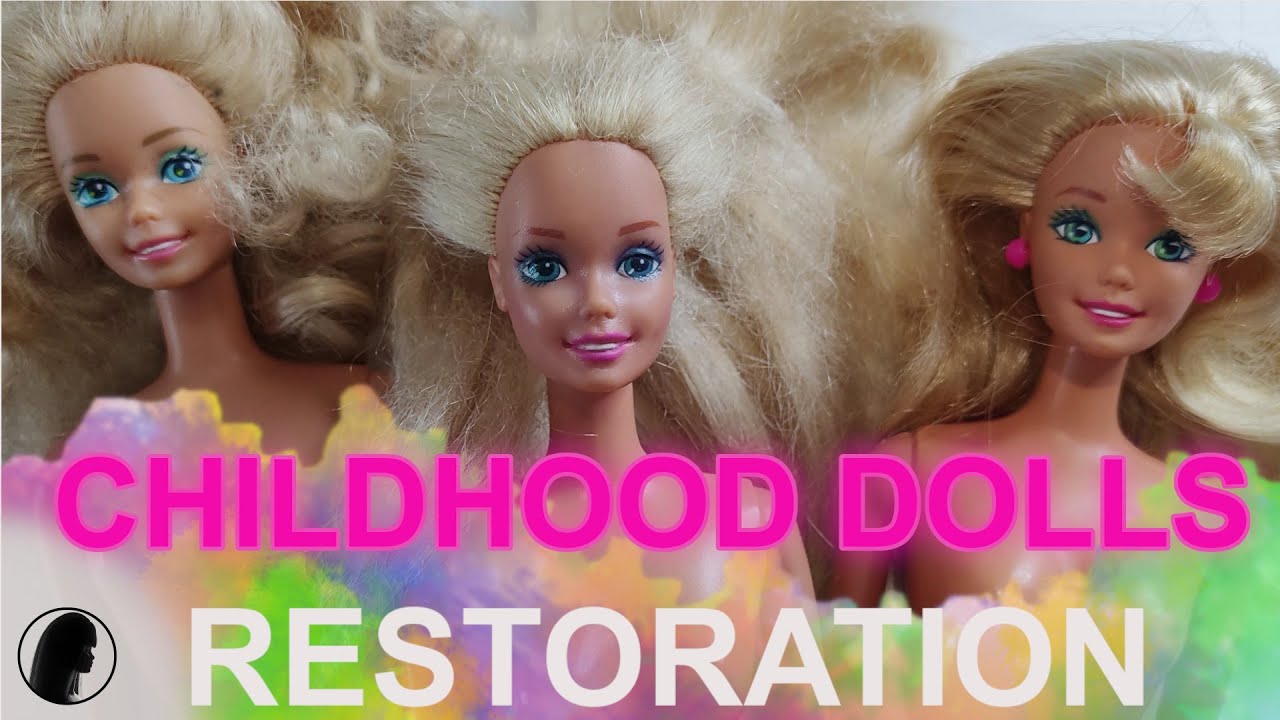 Restoring My Childhood Dolls (Capri, Bali & Riviera Barbies) | Partial saran reroot + storytime