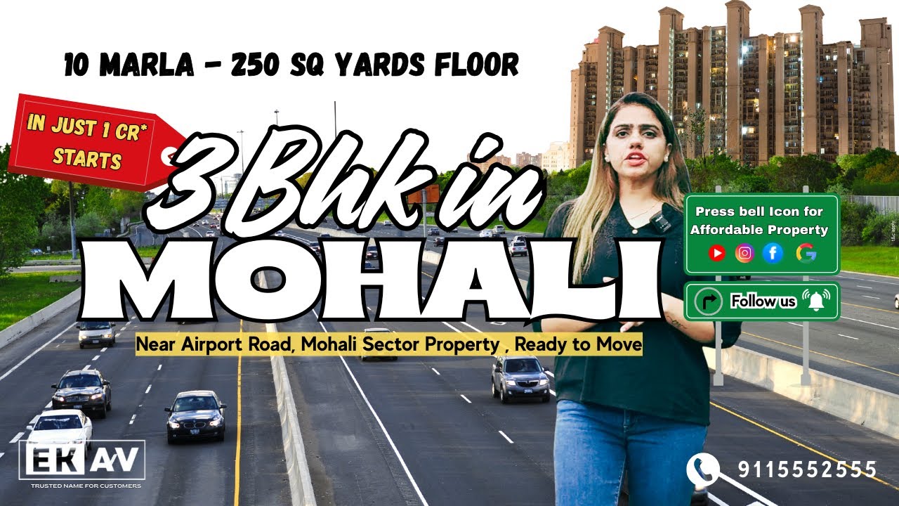 3 BHK Floors in Mohali | 250 Sq Yards | Starting at Just ₹1 Cr