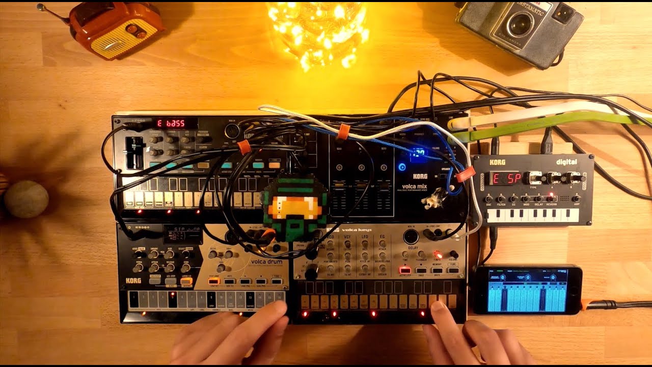 Korg Volca Live - RUN VOLCA RUN [synthwave jam]