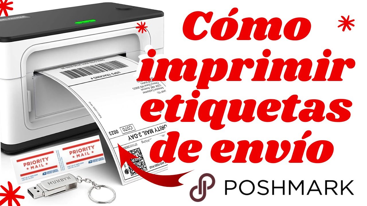 CÓMO IMPRIMIR ETIQUETAS DE ENVÍO EN POSHMARK DESDE TU PC/ POSHMARK EN ESPAÑOL