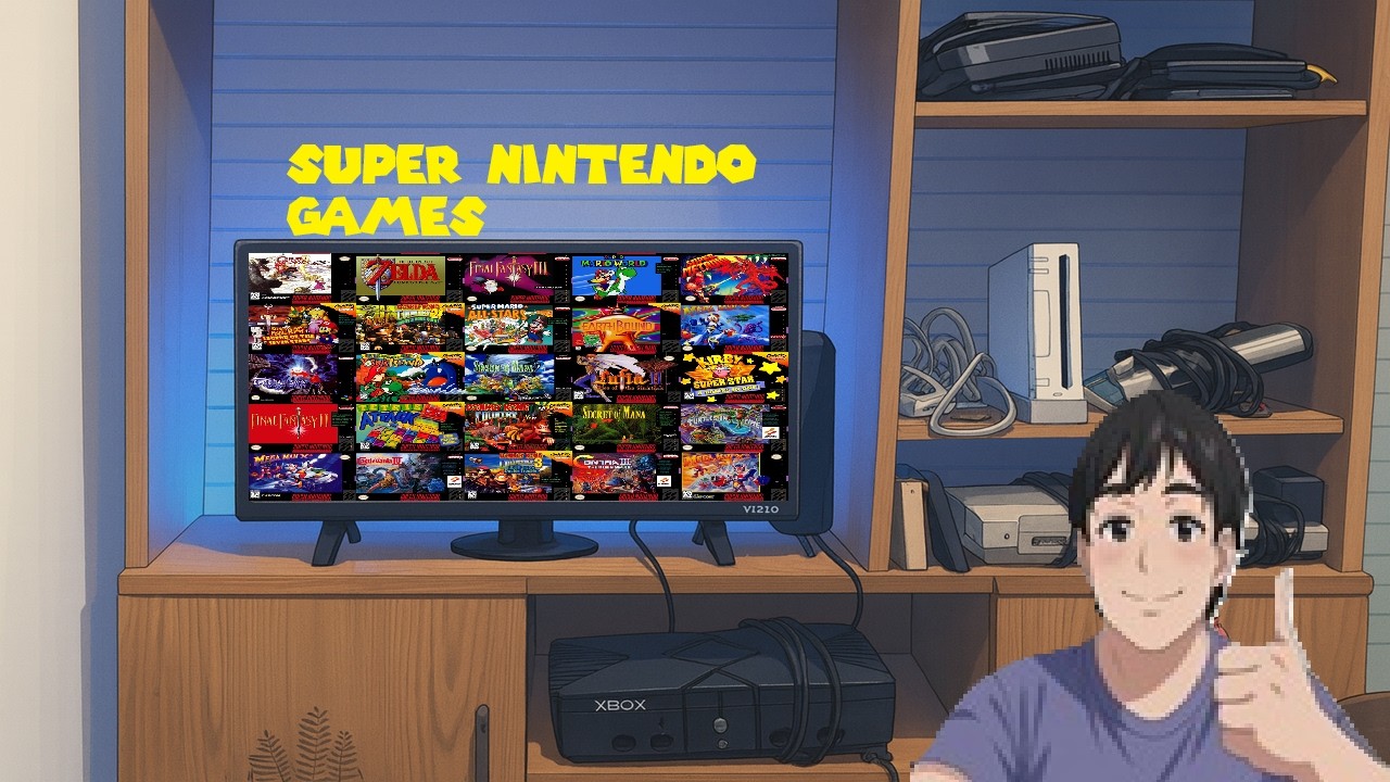 Me Playing Super Nintendo Games