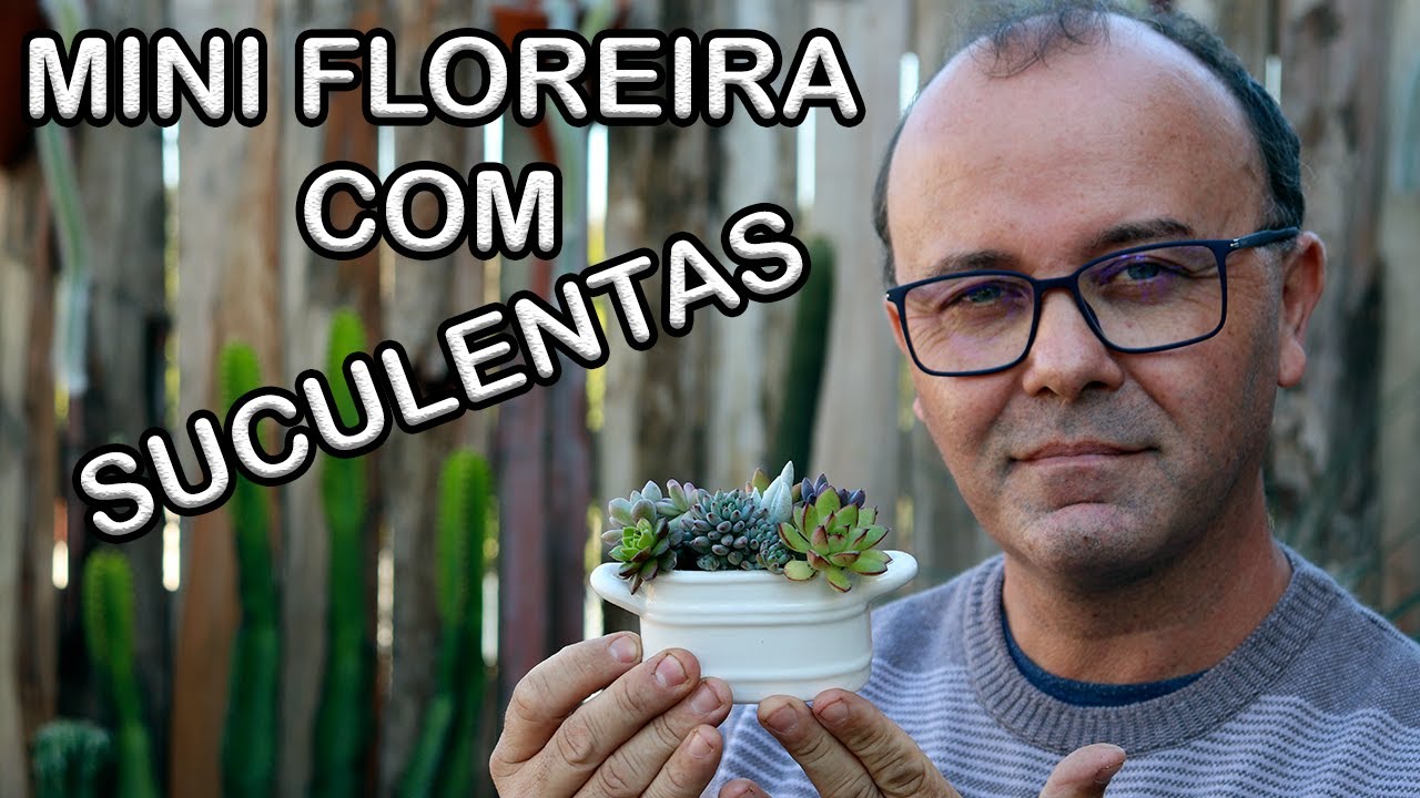 MINI FLOREIRA COM SUCULENTAS - PASSO A PASSO.