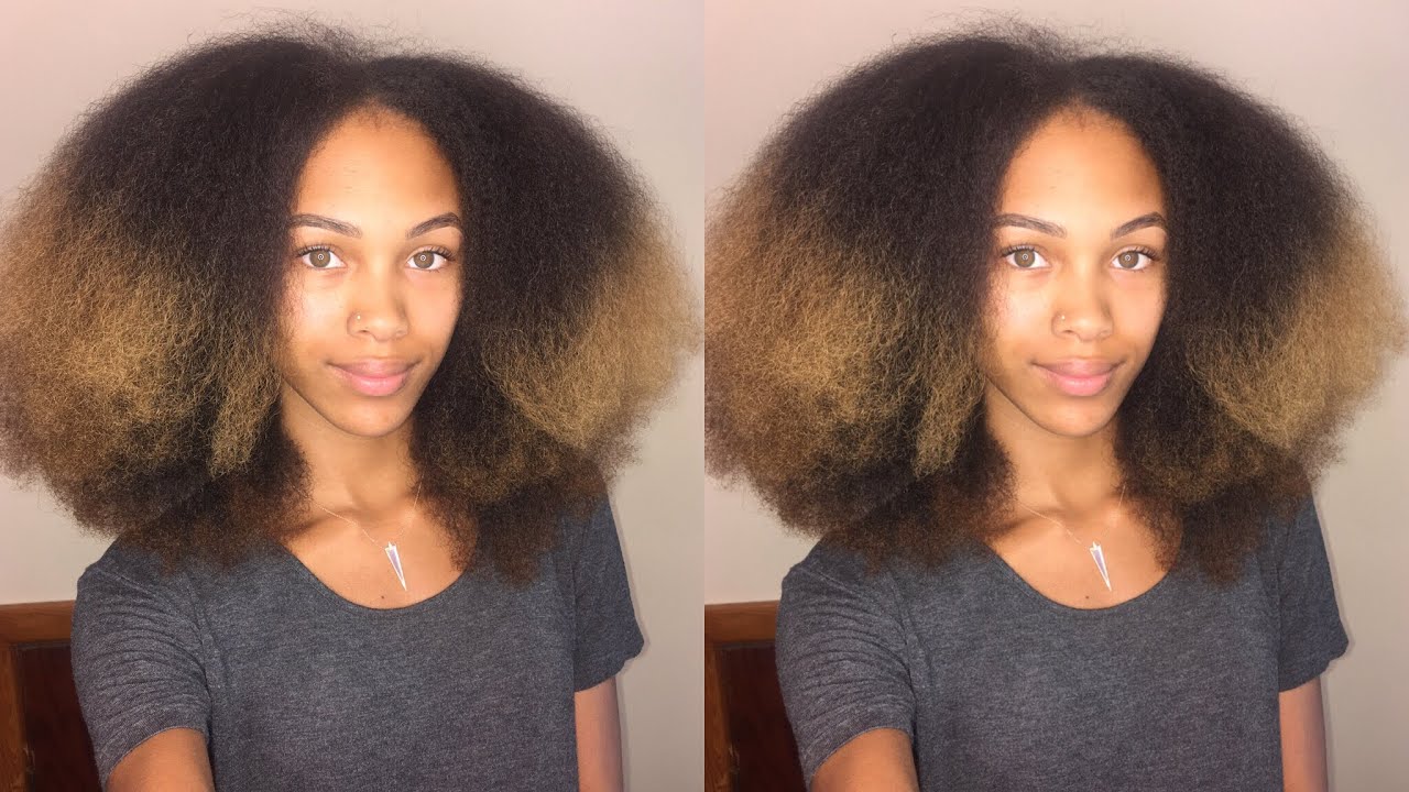 WATCH ME Blow Dry & Stretch My Natural Hair (Tension Method)