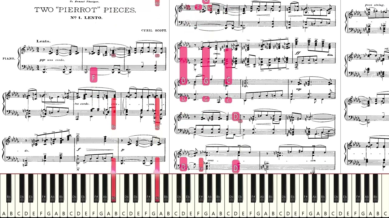Cyril Scott: Two Pierrot Pieces, Op. 35 No. 1 [Sight-read]