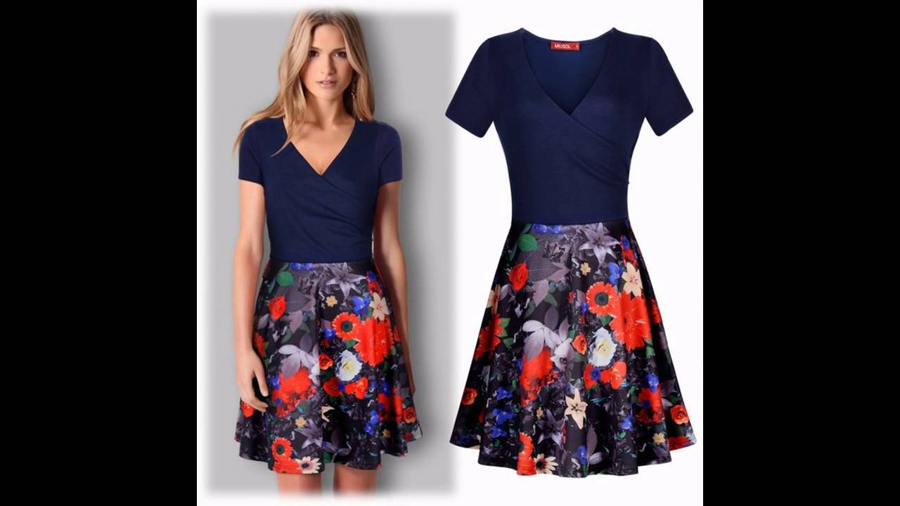 Vestidos casuales de moda ala rodilla