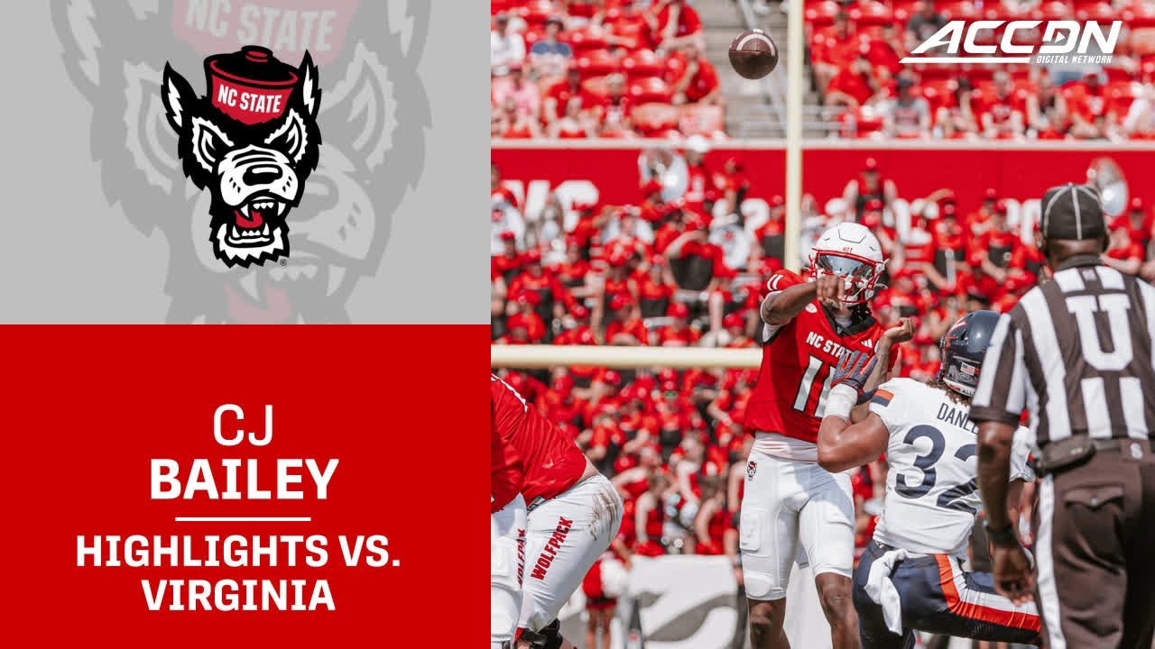 NC State's CJ Bailey Highlights vs. Virginia