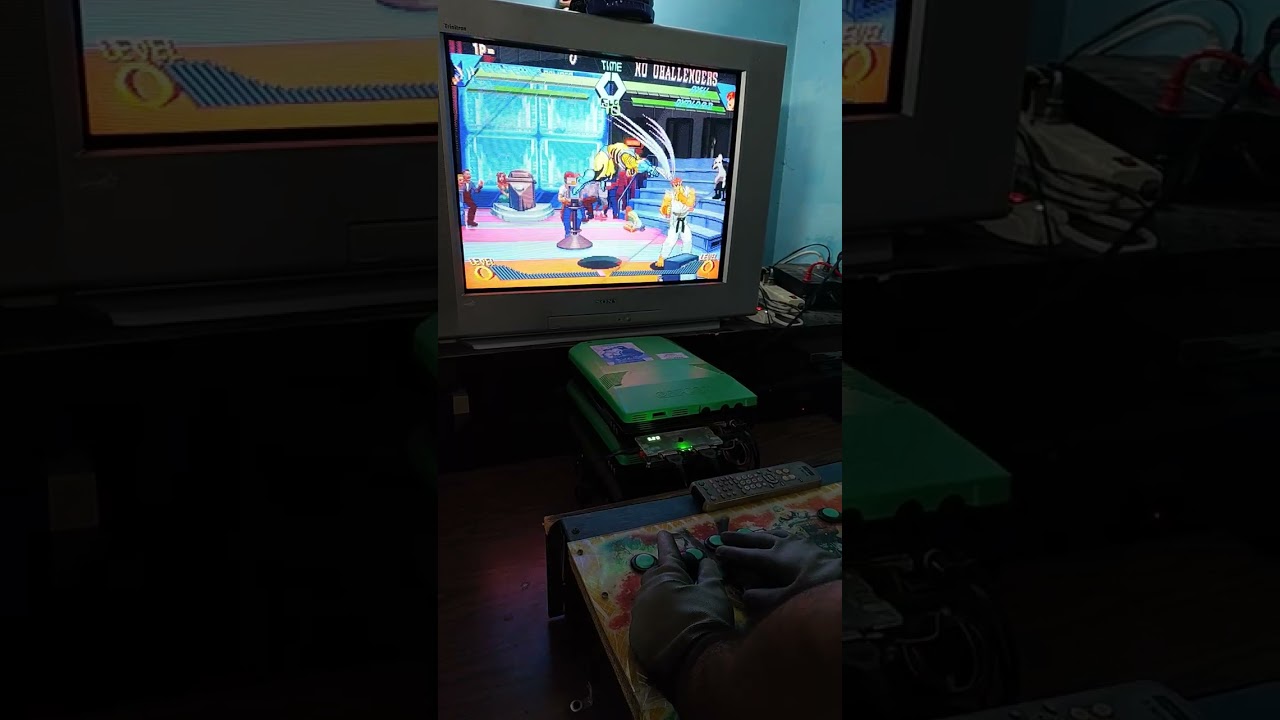 Xmen vs Street Fighter original arcade  test on Crt Trinitron 