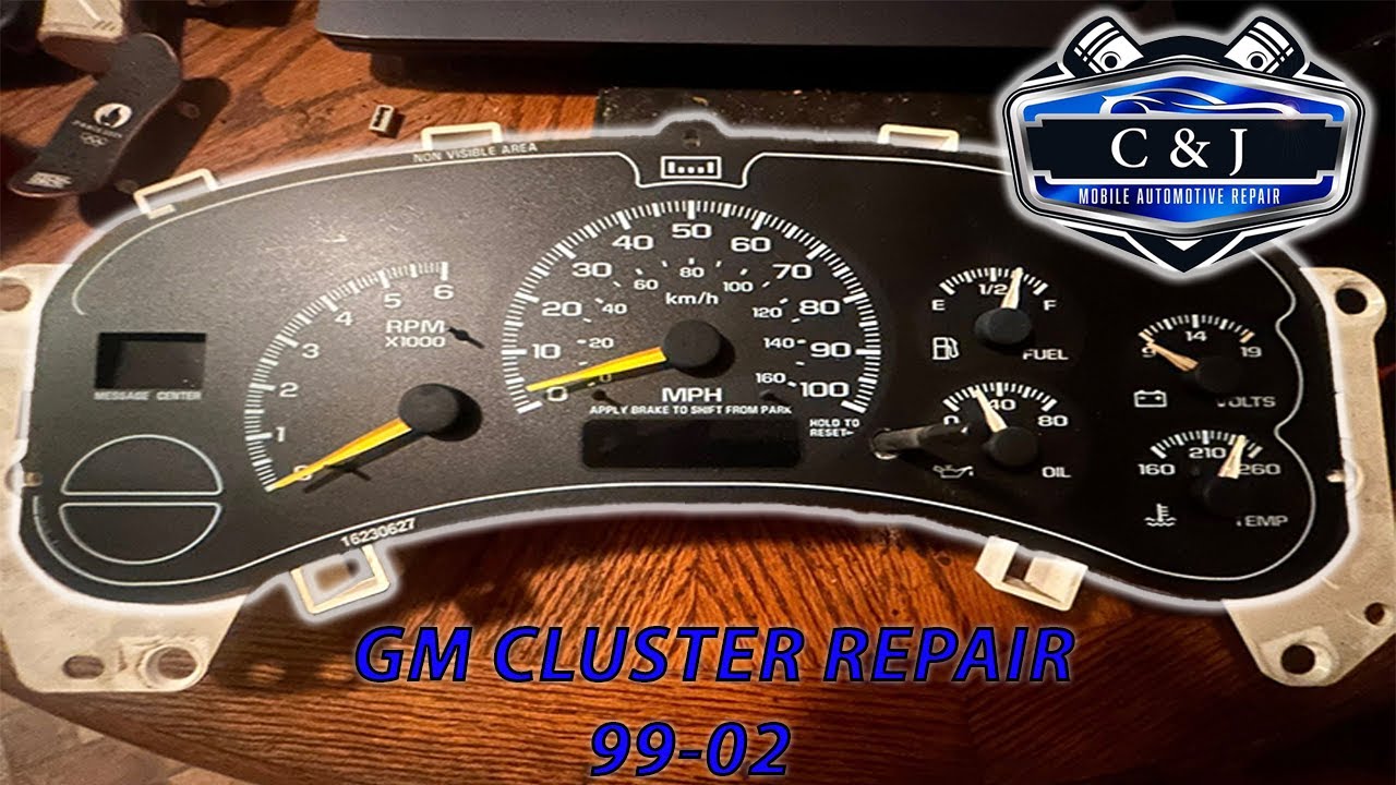 1999 - 2002 GM CLUSTER PRNDL/ODOMETER REPAIR | MOBILE MECHANIC