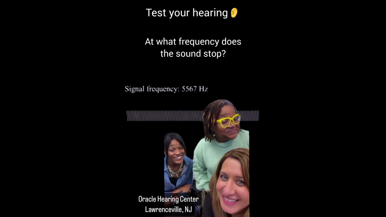 Test your hearing.  At what frequency does the sound stop?