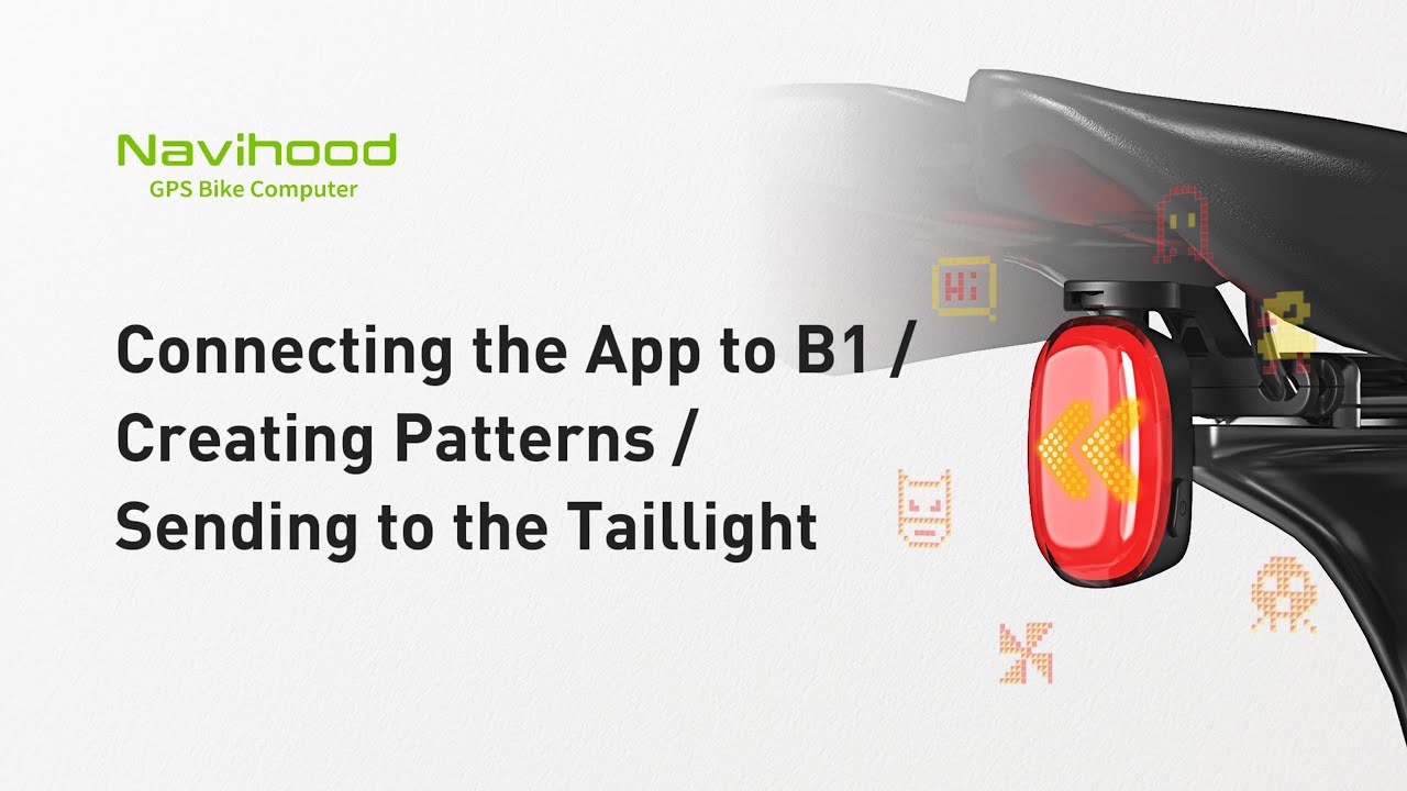 B1 Smart Expression Taillight |  How to creat emojis via Navihood APP?
