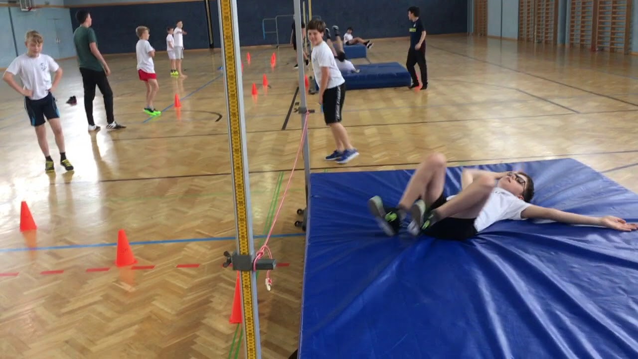 Hochsprung- Sportunterricht