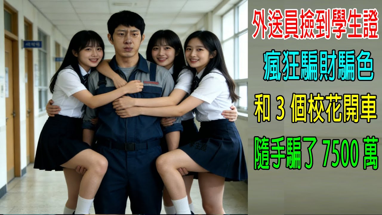 外送員撿到學生證，瘋狂騙財騙色，和3個校花開車車，隨手騙了7500萬！結局大反轉
