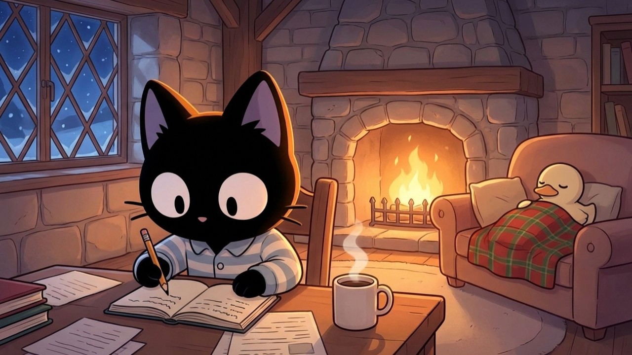 Life is tough, but so are you. ☕️  Relaxing Fire Sounds & Lo-fi Jazz / Study, Focus