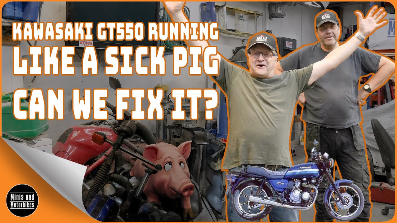 Kawasaki GT550 Restoration: Bike Starts ‘Like a Sick Pig!’ – Full Fix & Run-Up