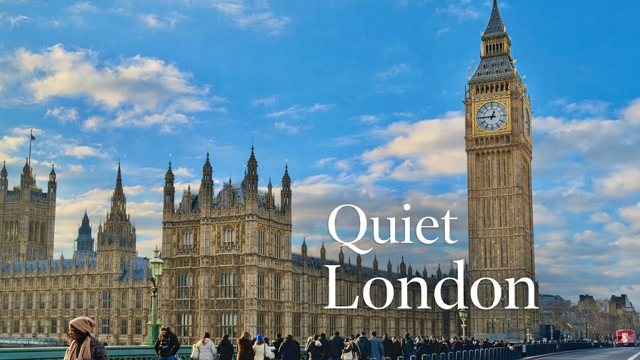 Quiet London in Motion | Central London Cinematic  Drive 4K (No Talking) #travel 