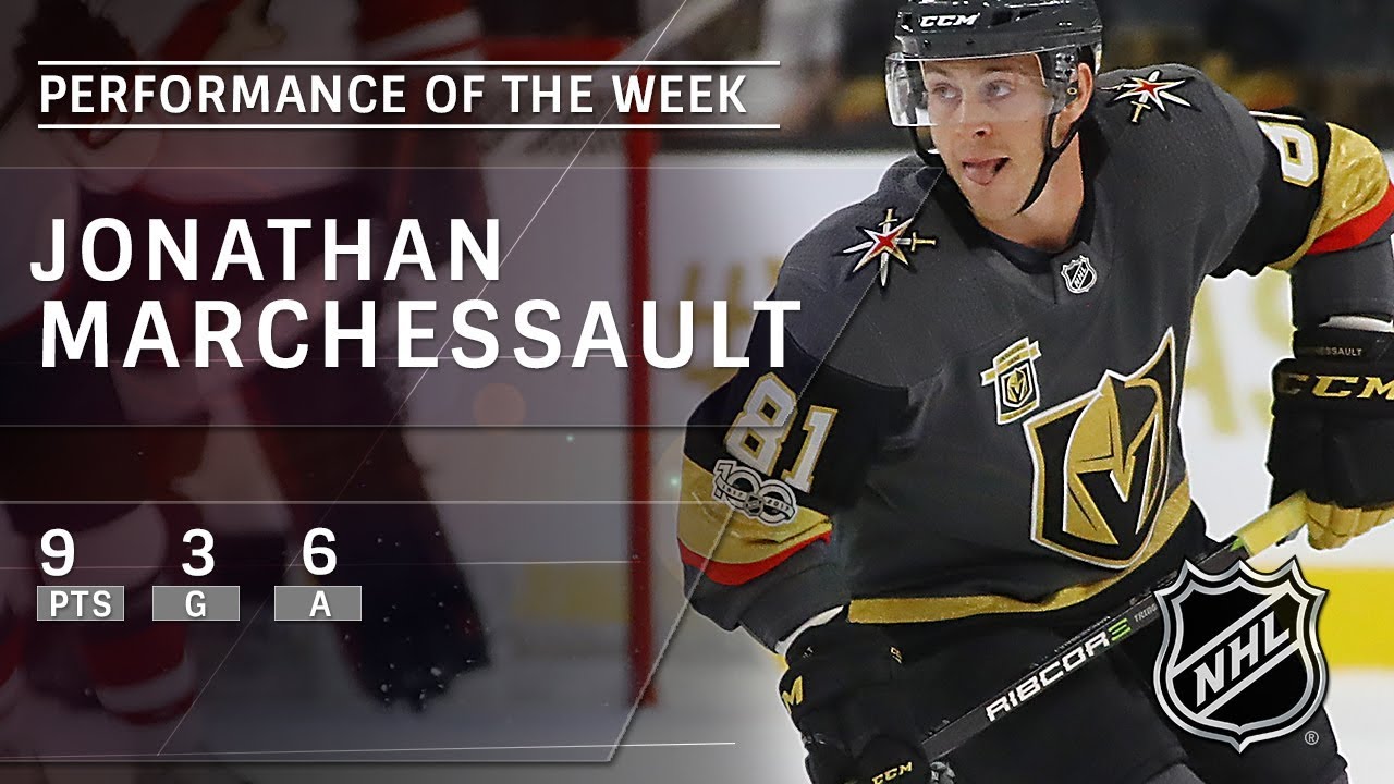 Jonathan Marchessault powers Knights with nine points over three games