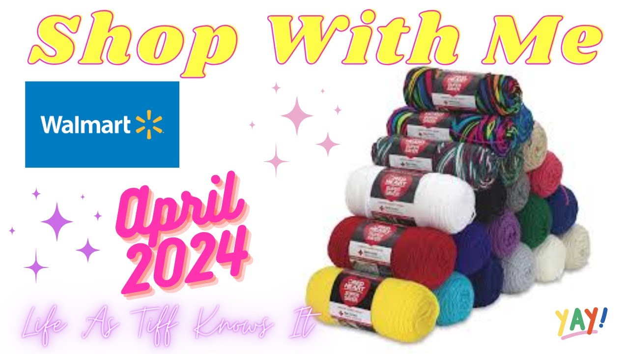 Walmart Selection of Yarn  Yarn Highlight - Red Heart Supersaver, Ombre, Stripes and more #yarn