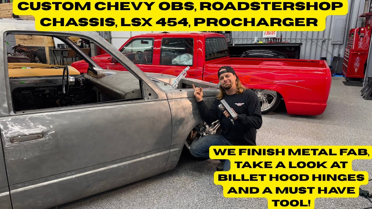 Завершающая обработка кузова Chevy OBS! Мы покажем вам петли из цельного металла, которые вы прос...
