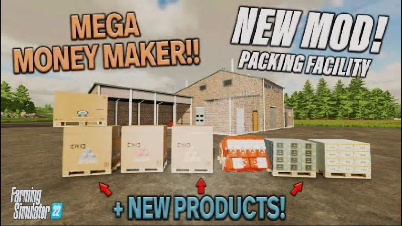 MEGA MONEY MAKER! FS22 | NEW MOD PACKING FACILITY | (Review) Farming Simulator 22 | PS5 9th June 22.