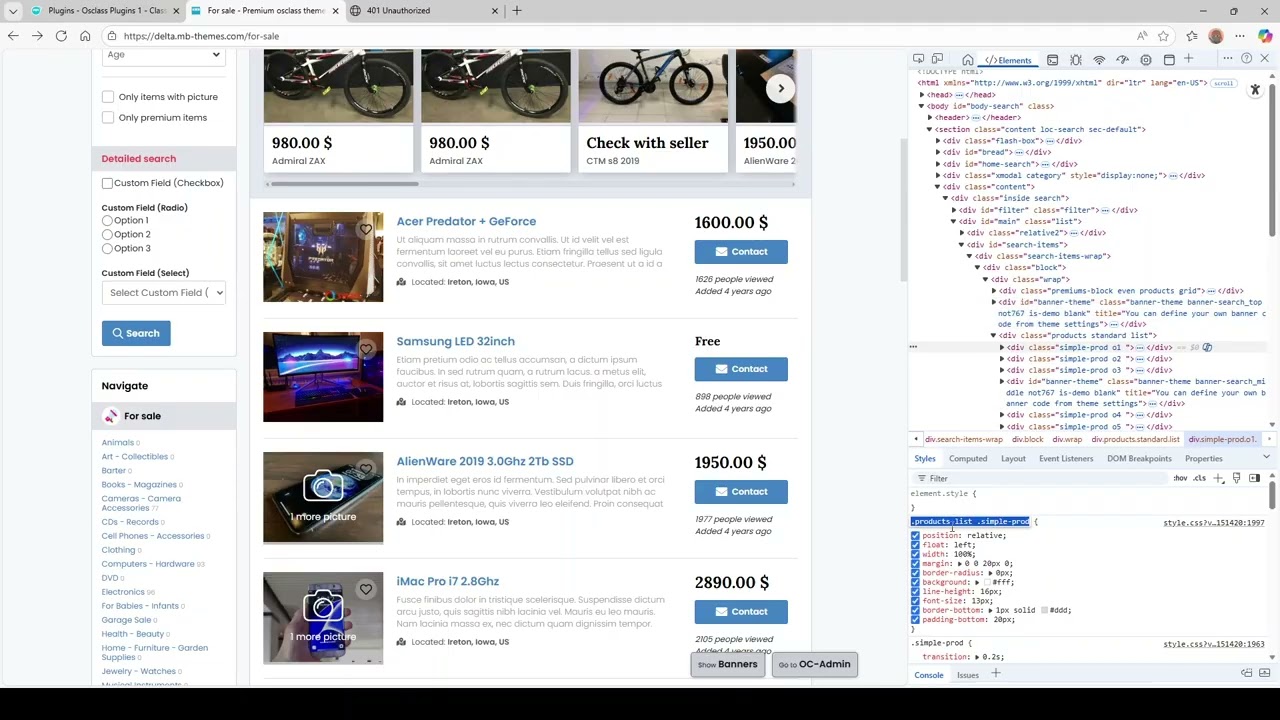 Listings Crawler Plugin