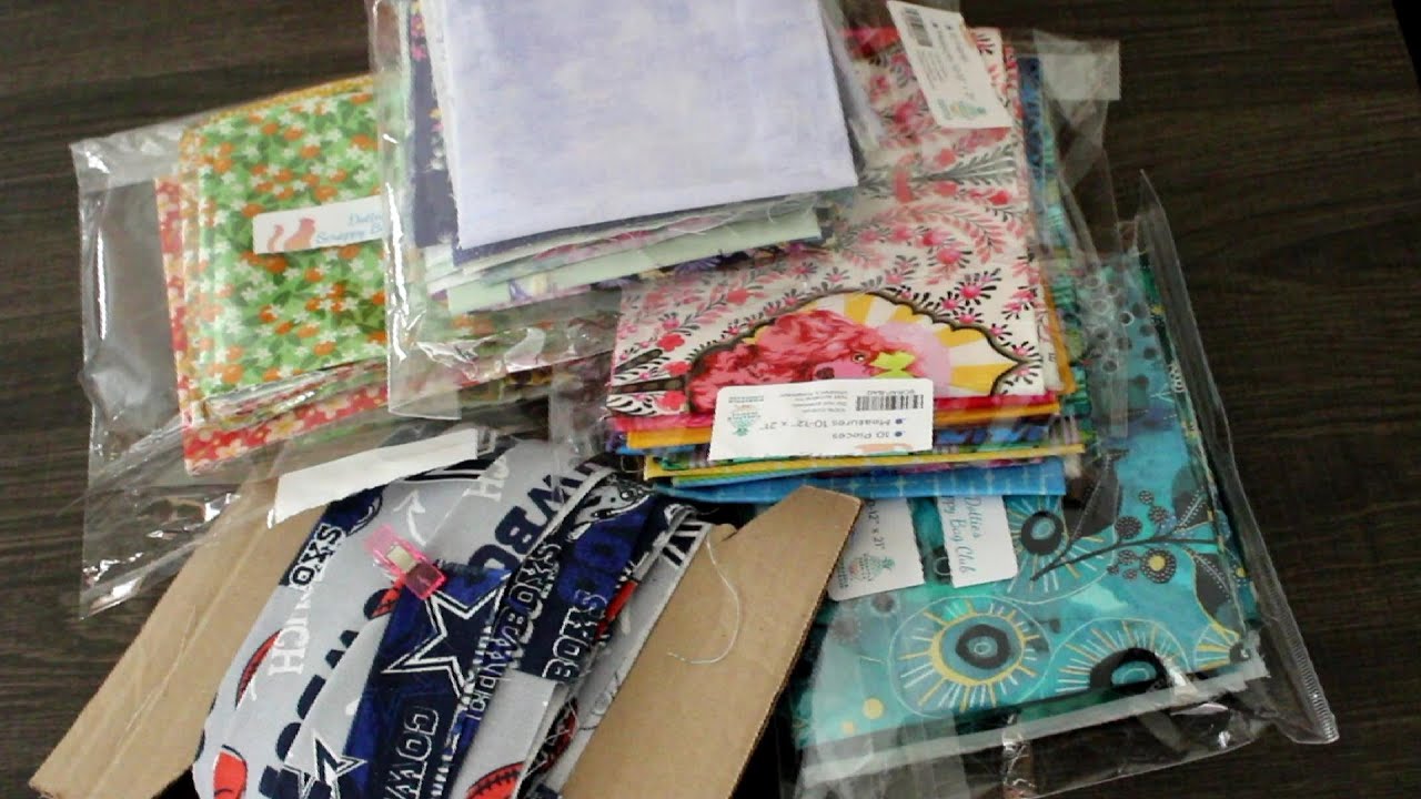 Unbagging ~ Dottie's Scrappy Bag Club ~ four months 