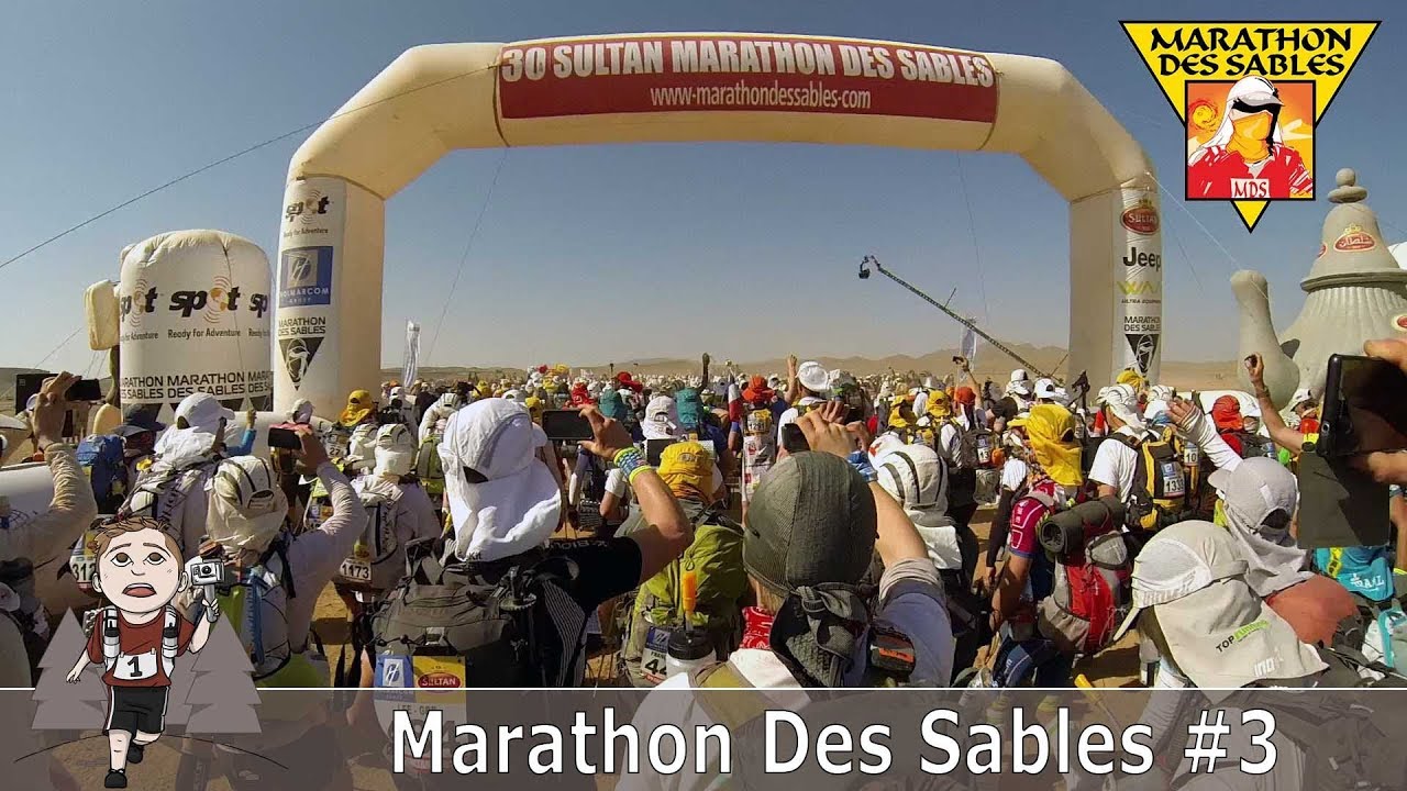 1er départ, 1ère étapes, 36Km - Marathon Des Sables