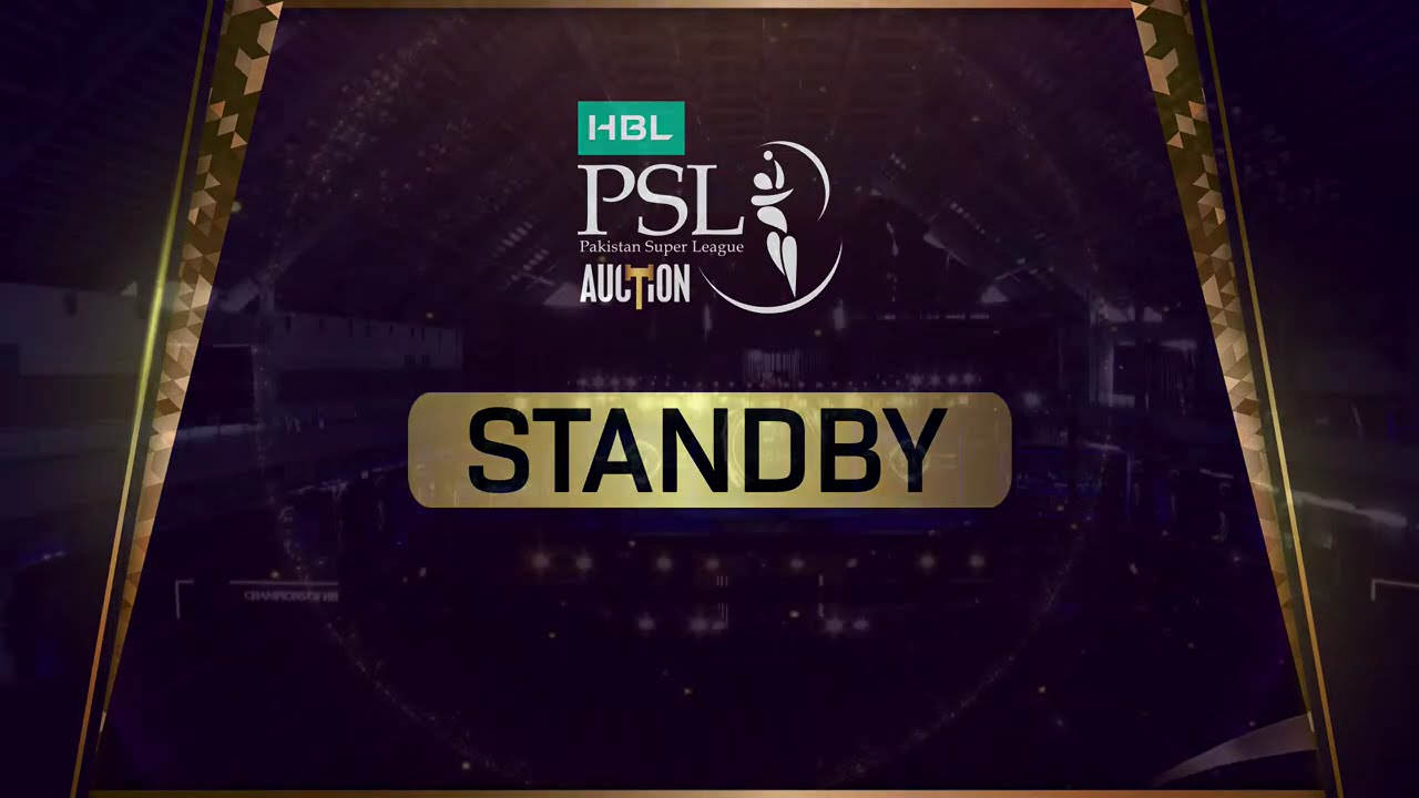 LIVE - HBL PSL Player Auction 2026 in Lahore