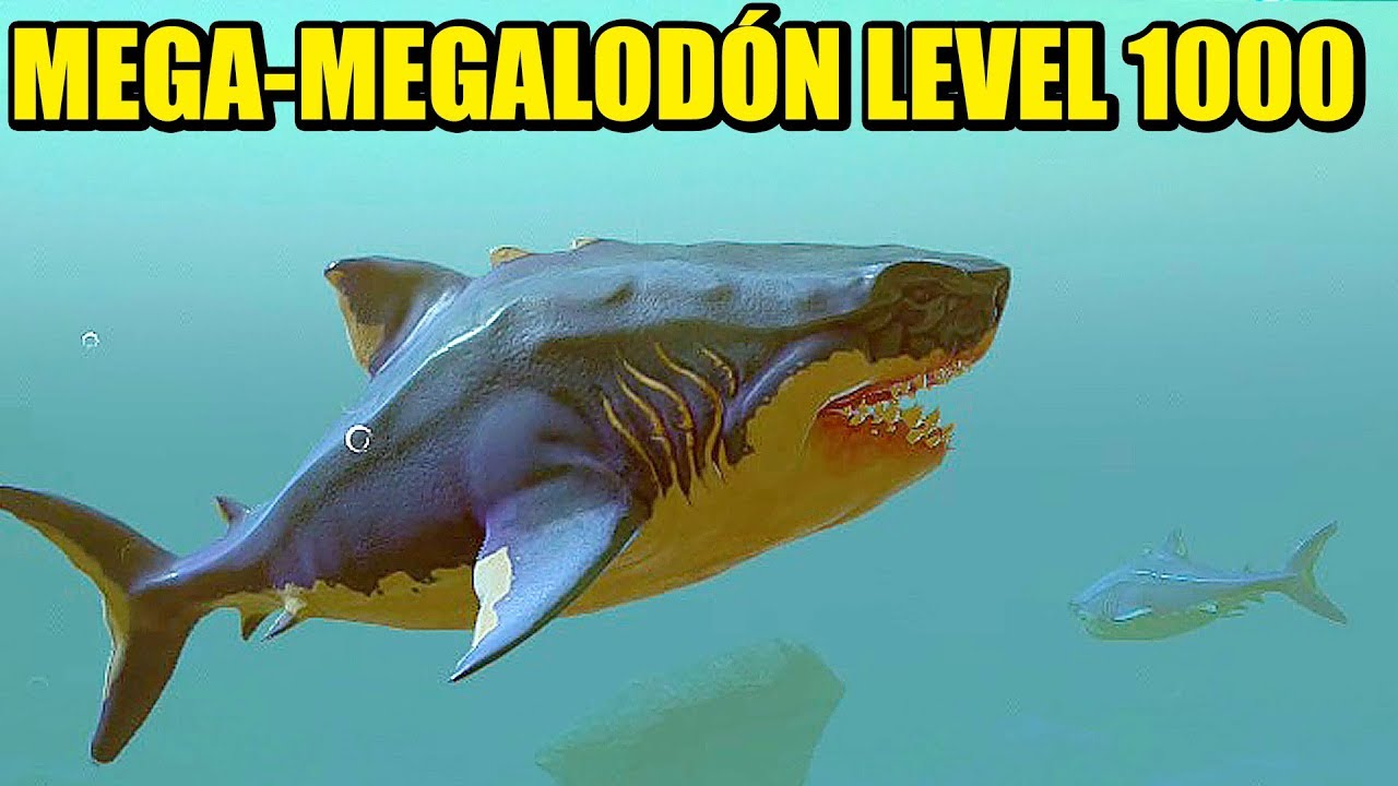 MEGALODÓN LEVEL 1000, O MÁS - FEED & GROW | Gameplay Español