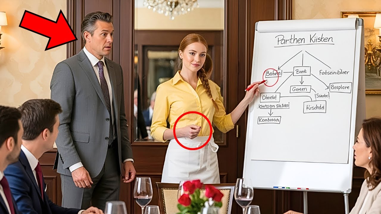 The Billionaire Mocked the Waitress’s Accent — Until She Corrected His Contract in German
