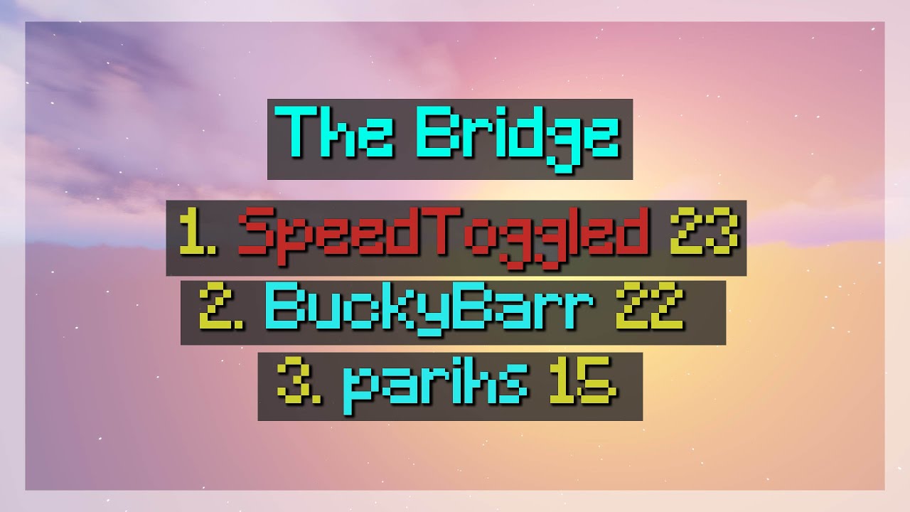 Getting #1 On Minemen Bridge