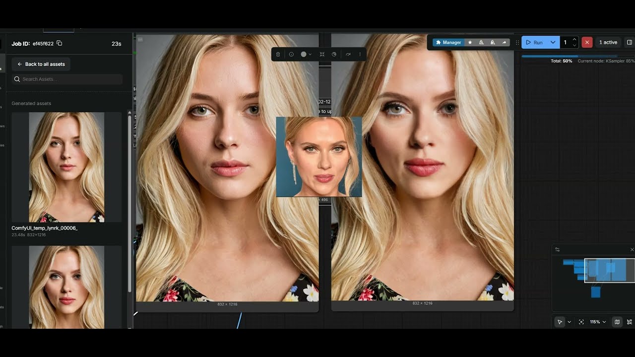 Easy face swap in Comfyui using Comfyui Reactor