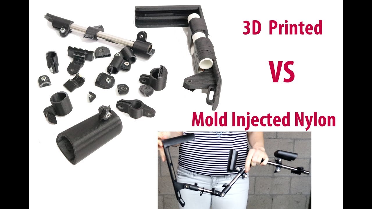 3D Printed VR gun stock VS Mold Injected Glass Nylon