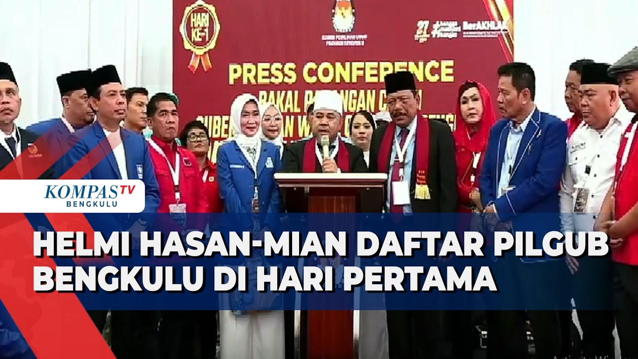 [FULL] Pernyataan Helmi Hasan-Mian Usai Resmi Daftar Pilgub Bengkulu 2024