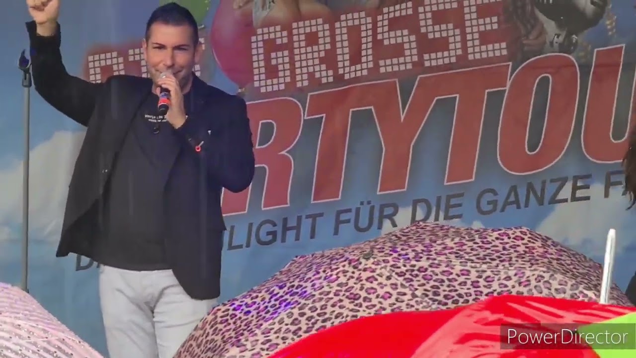 Andy Andress 06.08.2023 bei der REWE Party Tour in Gelsenkirchen