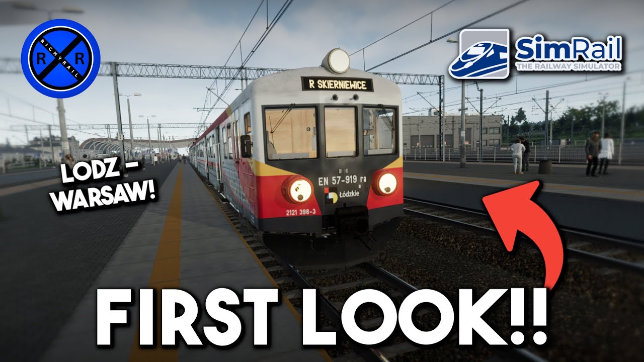 FIRST LOOK | Ł&oacute;dź - Warsaw Map DLC! | SimRail: The Railway Simulator