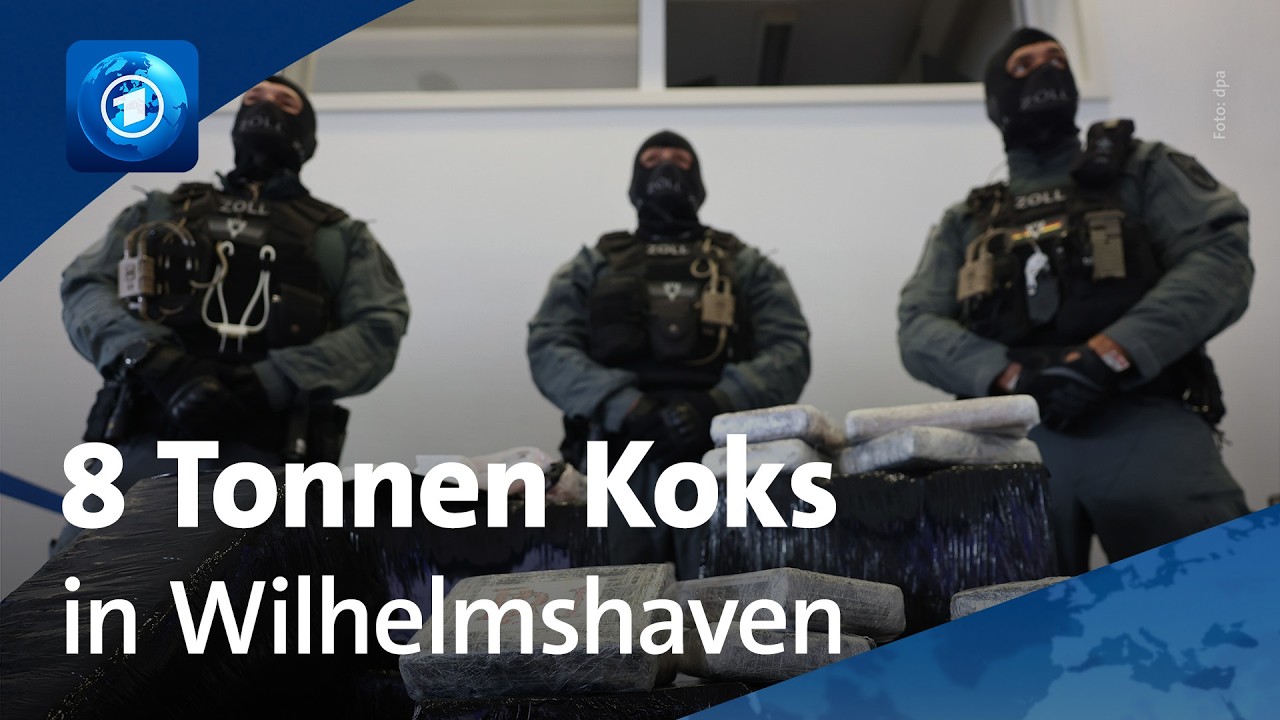 Drogenfund in Wilhelmshaven: 8 Tonnen Kokain sichergestellt