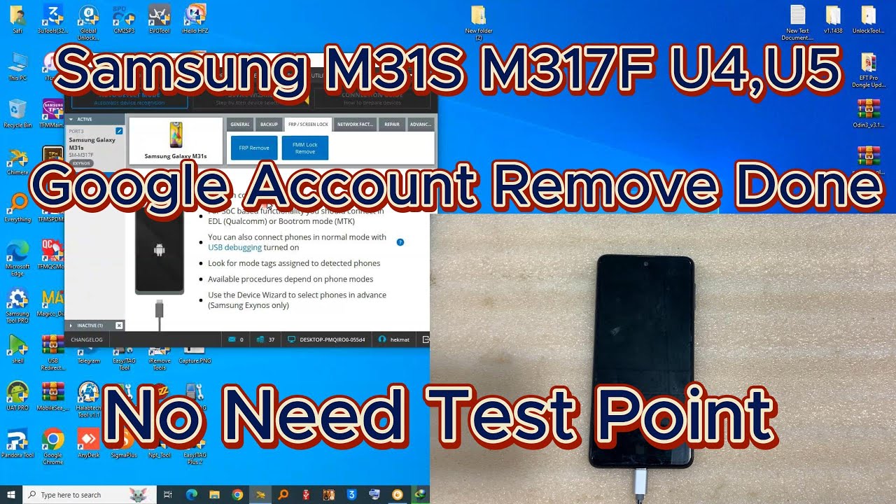 Samsung M31S/M317F U4 U5 Google Account Bypass Version 12/13Done With Chimera 2024 No Need TestPoint
