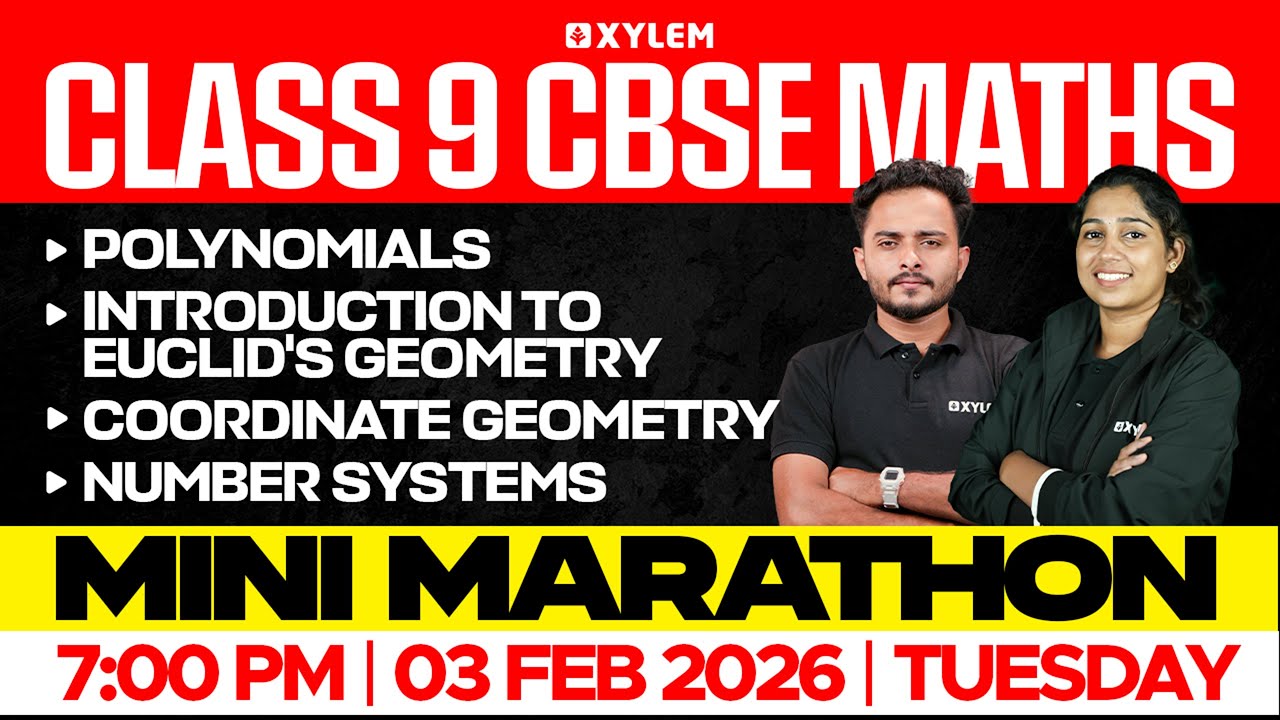 Class 9 CBSE Maths |  Polynomials, Euclid, Coordinate Geometry, Number Systems | Class 9 CBSE Maths