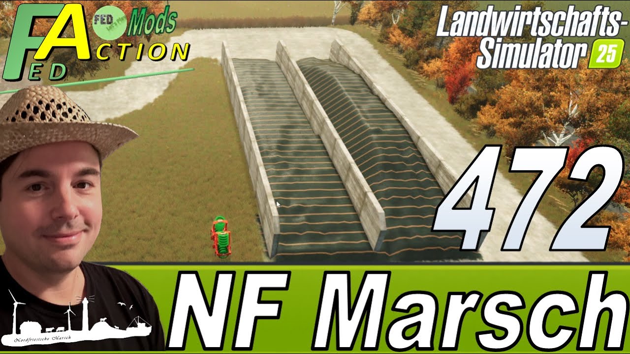 LS25 🚜 472 NF Marsch 4fach Durchfahrsilo am Hof soll man so #landwirtschaftssimulator25 #letsplay