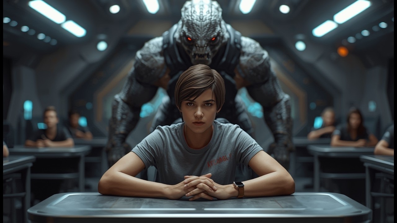 Deathworld Girl Sat in Silence — Until the Alien Bully Learned Why Humans Are Feared | HFY Sci-Fi St