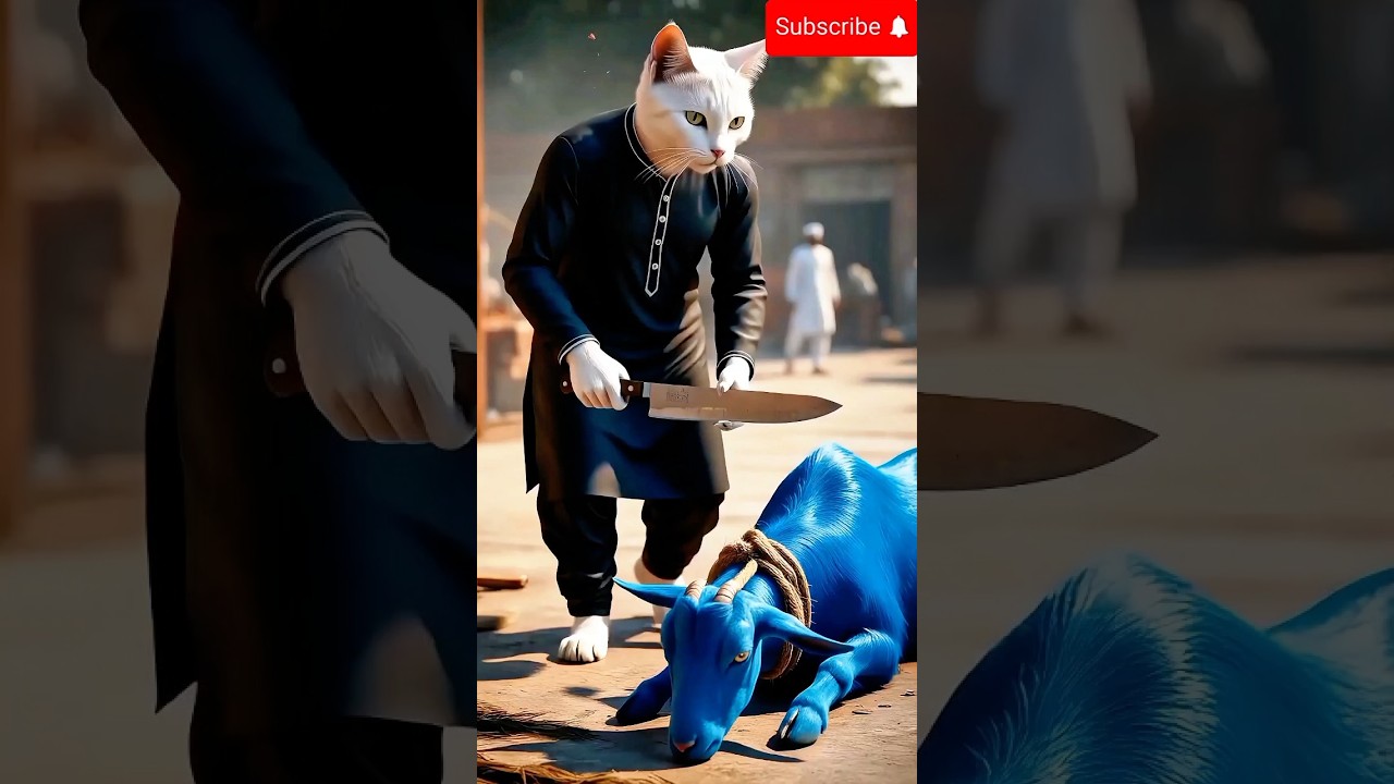 Cat Qurbani Mubarak 2026 #qurbani #mubarak #eidmubarak #eid #goat #cat #cow #camel #ai #trending