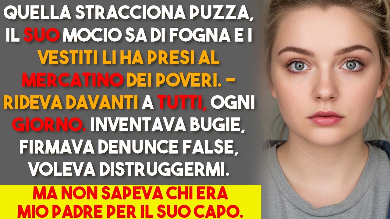 La capa mi umiliava: è impallidita scoprendo chi è mio padre.