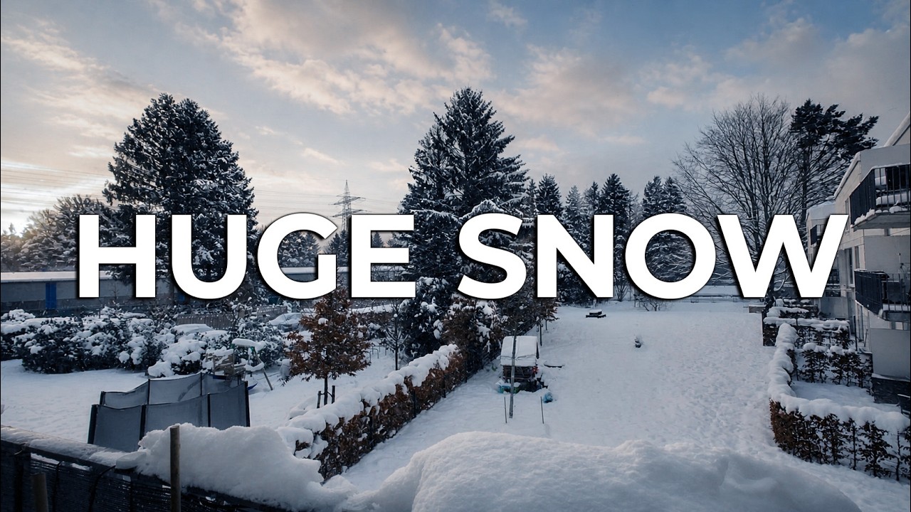 Watching a Snowstorm in Hamburg ❄️ | A Quiet Winter Morning