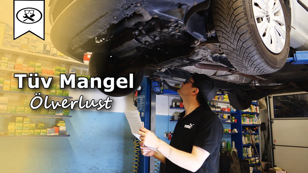 T&Uuml;V M&auml;ngel/T&Uuml;V Vorabcheck Umweltbelastung Motor &Ouml;lfeucht &Ouml;lverlust | check for oil loss | VitjaWolf