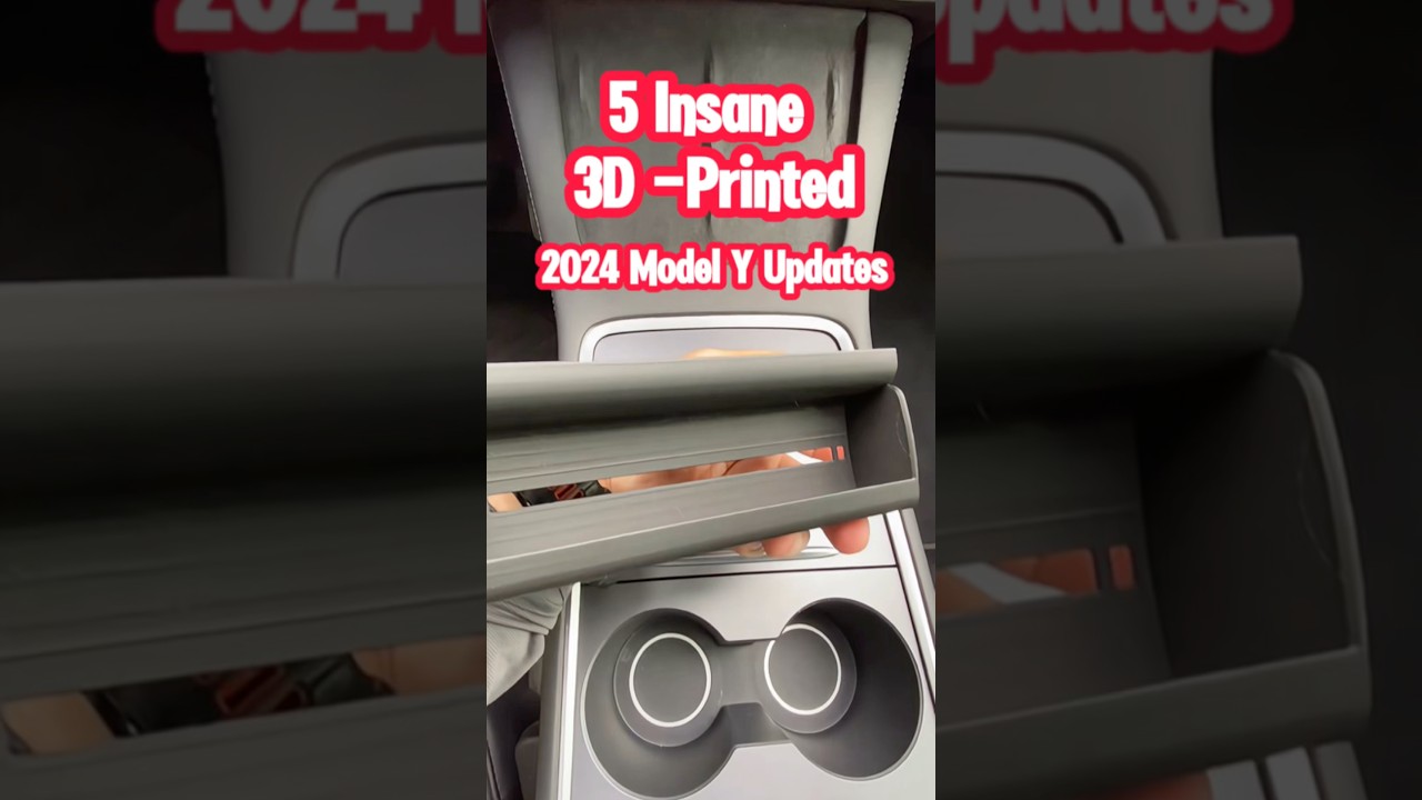 🔥5 безумных 3D-печатных улучшений для Tesla Model Y 2024 года🔧