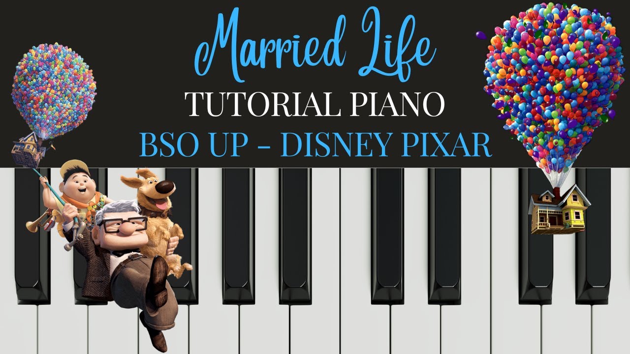 Tutorial piano BSO Up Disney Pixar - Tema principal. Nivel 1/5
