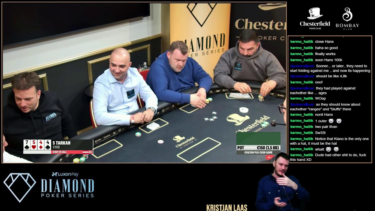 €50/100 PLO CASH GAME - Diamond Poker Series