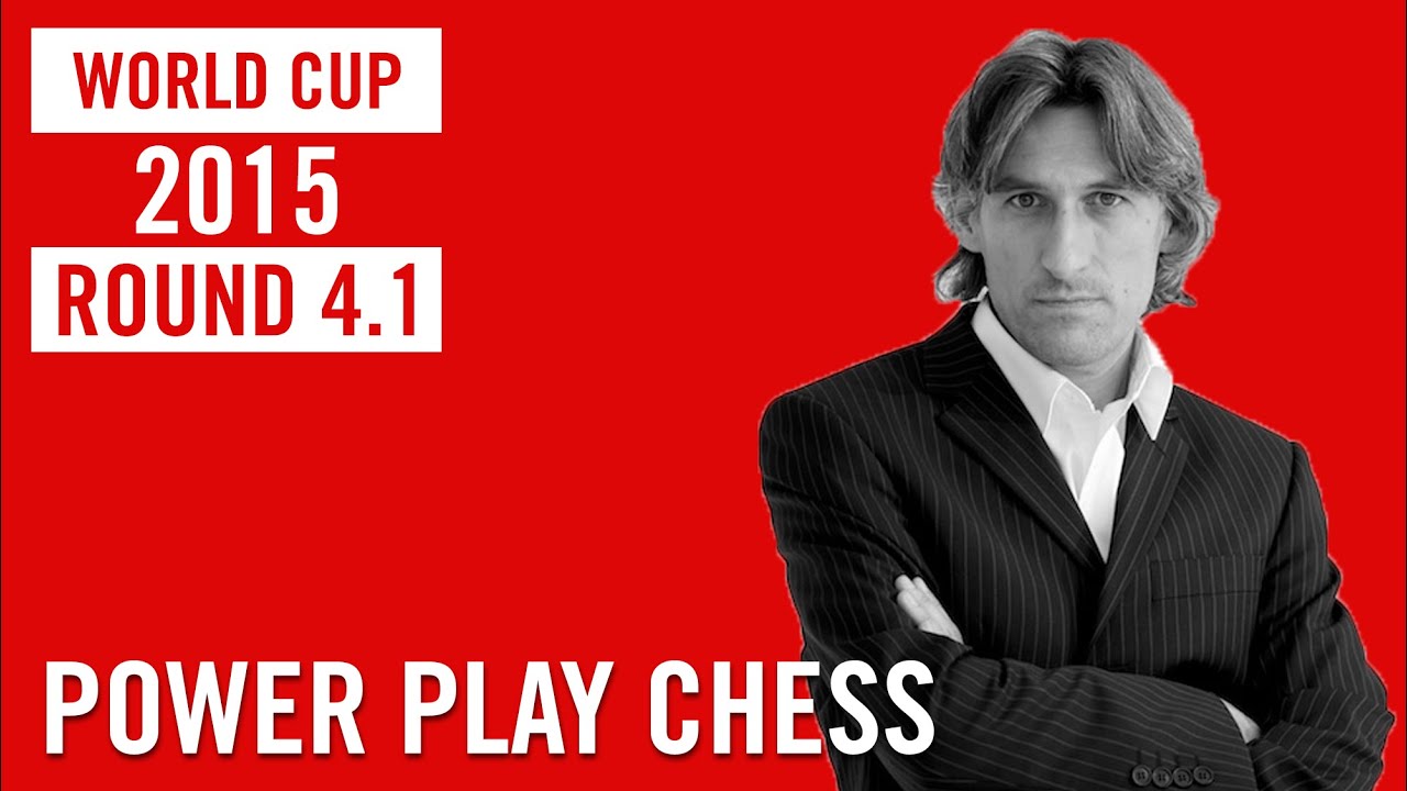World Cup 2015 Baku Round 4 Game 1 Mamedyarov vs Caruana