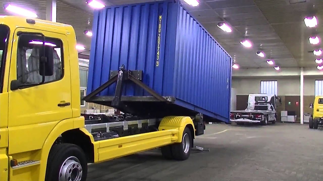 Kontener morski, seecontainar, hackenlift, sea container, shipping container, Eurotechnik