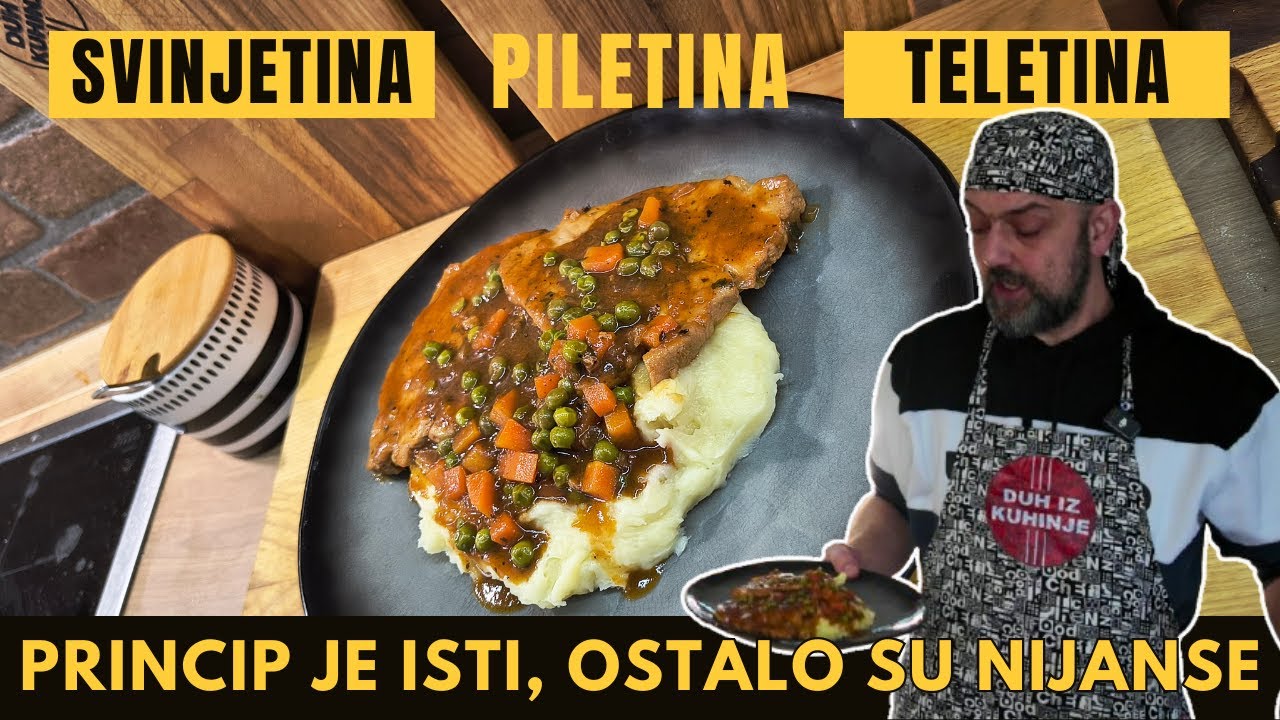 Odresci u Umaku od Graška i Mrkve |  Odrezak Koji Je Osvojio Internet!